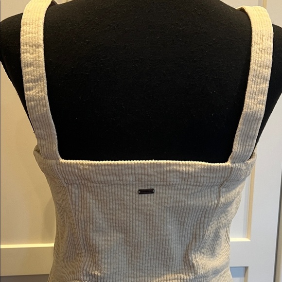O'Neill Cream Button-Front Corduroy Mini Dress S - Picture 8 of 8
